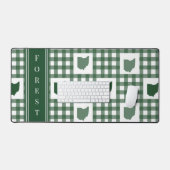 Ohio Grün Gingham Schreibtischunterlage (Tastatur & Maus)