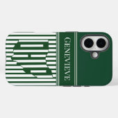 Ohio Grün Streifen Case-Mate iPhone Hülle (Rückseite (Horizontal))