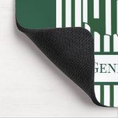 Ohio Grün Streifen Mousepad (Ecke)