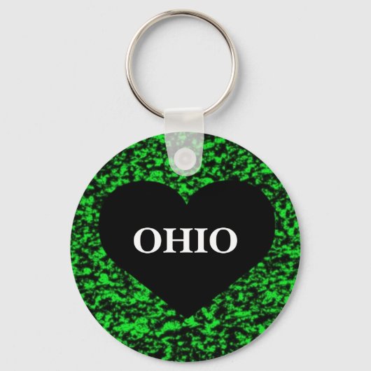 Ohio Heart Green Schlüsselanhänger (Vorderseite)