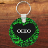 Ohio Heart Green Schlüsselanhänger (Vorderseite)