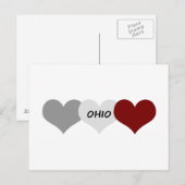 Ohio Heart Postkarte (Vorne/Hinten)