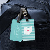 Ohio Heart | Zuhause Staat Gepäckanhänger