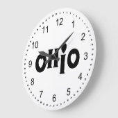 Ohio Hearts Große Wanduhr (Winkel)