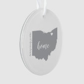 Ohio Heimat Personalisiertes Ornament (Vorderseite)