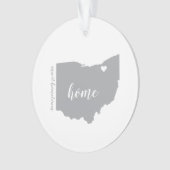 Ohio Heimat Personalisiertes Ornament (Vorderseite)