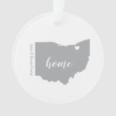 Ohio Heimat Personalisiertes Ornament (Vorderseite)