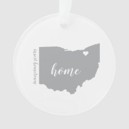 Ohio Heimat Personalisiertes Ornament