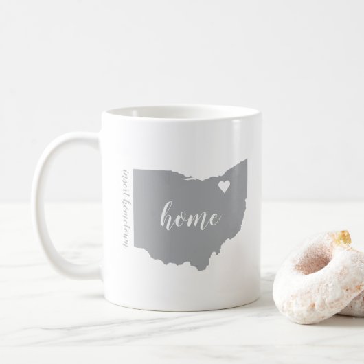 Ohio Heimat Tasse mit Personalisierung (Mit Donut)
