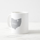 Ohio Heimat Tasse mit Personalisierung (Vorderseite Links)