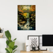 Ohio Hocking Hills Staat Park V02 Poster (Heimbüro)