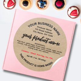 Ohio-Hütte-Lebensmittelkennzeichen Runder Aufkleber