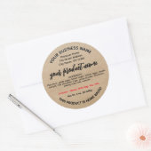 Ohio-Hütte-Lebensmittelkennzeichen Runder Aufkleber (Umschlag)