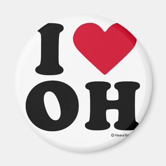 OHIO - "I LIEBE OH" "I LIEBE OHIO" MAGNET (Vorne)