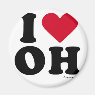 OHIO - "ICH LIEBE OH-" "ICH LIEBE OHIO" MAGNET