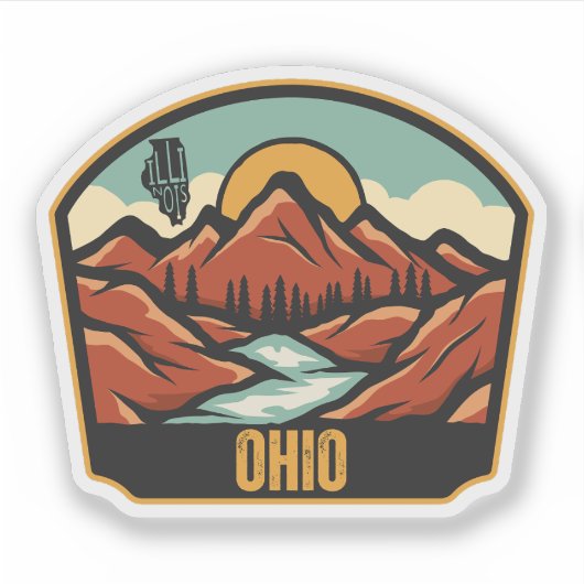 Ohio, Illinois Aufkleber (Vorderseite)