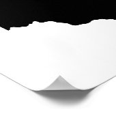 Ohio in Schwarz und Weiß Poster (Ecke)