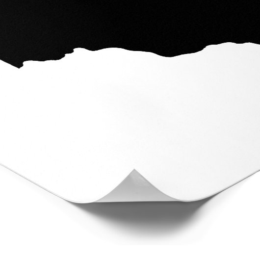 Ohio in Schwarz und Weiß Poster (Ecke)