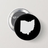 Ohio in Weiß und Schwarz Button (Vorne & Hinten)