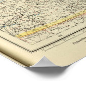 Ohio, Indiana, Kentucky, West Virginia Poster (Ecke)