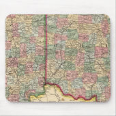 Ohio, Indiana Map von Mitchell Mousepad (Vorne)