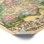 Ohio, Indiana Map von Mitchell Poster (Ecke)