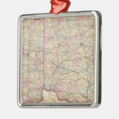 Ohio, Indiana Silbernes Ornament (Links)