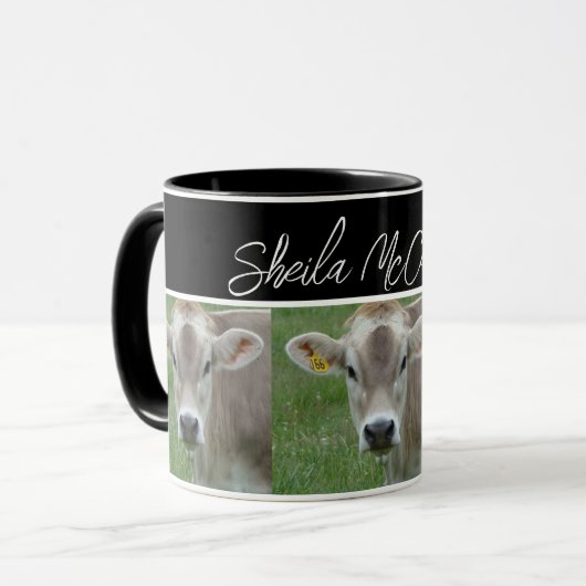 Ohio Jersey Cow Foto Tasse (Vorderseite Links)