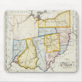 Ohio-Karte 1812 Mousepad (Vorne)