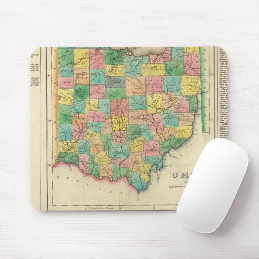 Ohio-Karte Mousepad (Mit Mouse)