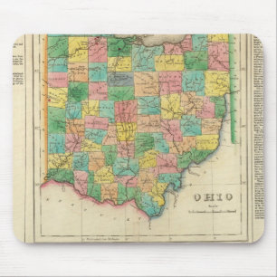 Ohio-Karte Mousepad