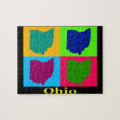 Ohio-Karte Puzzle (Horizontal)