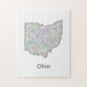 Ohio-Karte Puzzle (Vertikal)