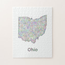 Ohio-Karte Puzzle