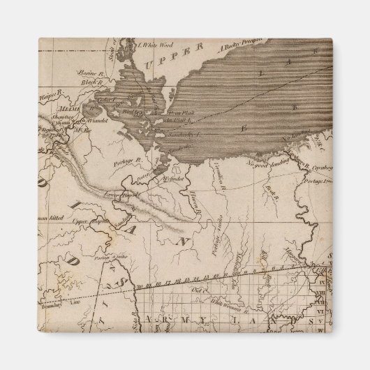 Ohio Karte von Arrowsmith Magnet (Vorne)