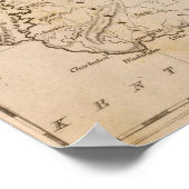 Ohio Karte von Arrowsmith Poster (Ecke)