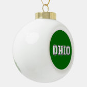 Ohio Keramik Kugel-Ornament (Links)