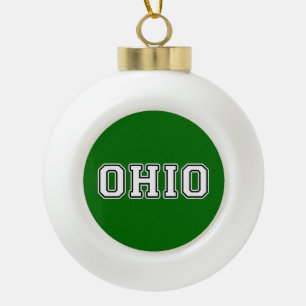 Ohio Keramik Kugel-Ornament