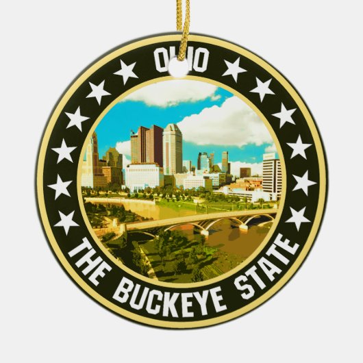 Ohio Keramik Ornament (Vorne)