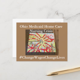 Ohio Krankenkrise Postkarte