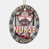 Ohio Krankenschwester Keramik Ornament (Rechts)
