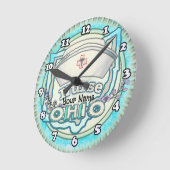 Ohio Krankenschwester Runde Wanduhr (Winkel)