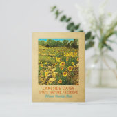 Ohio Lakeside Daisy Preserve Postkarte (Stehend Vorderseite)