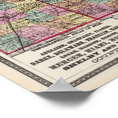 Ohio Landkreise 2 Poster (Ecke)