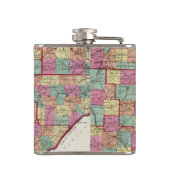 Ohio-Landkreise Flachmann (Rückseite)