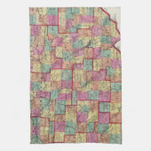 Ohio-Landkreise Geschirrtuch (Vertikal)