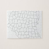 Ohio-Landkreise Puzzle (Horizontal)