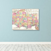 Ohio Landkreises Leinwanddruck (Insitu (Holzboden))