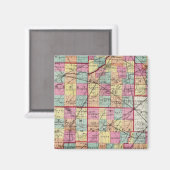 Ohio Landkreises Magnet (Vorderseite/Rückseite)