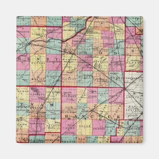 Ohio Landkreises Magnet (Vorne)